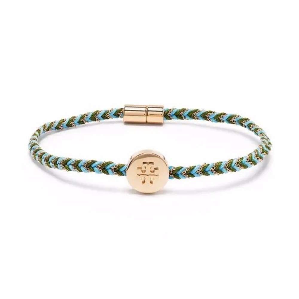 Tory Burch Kira Gold Plated Braided Bracelet